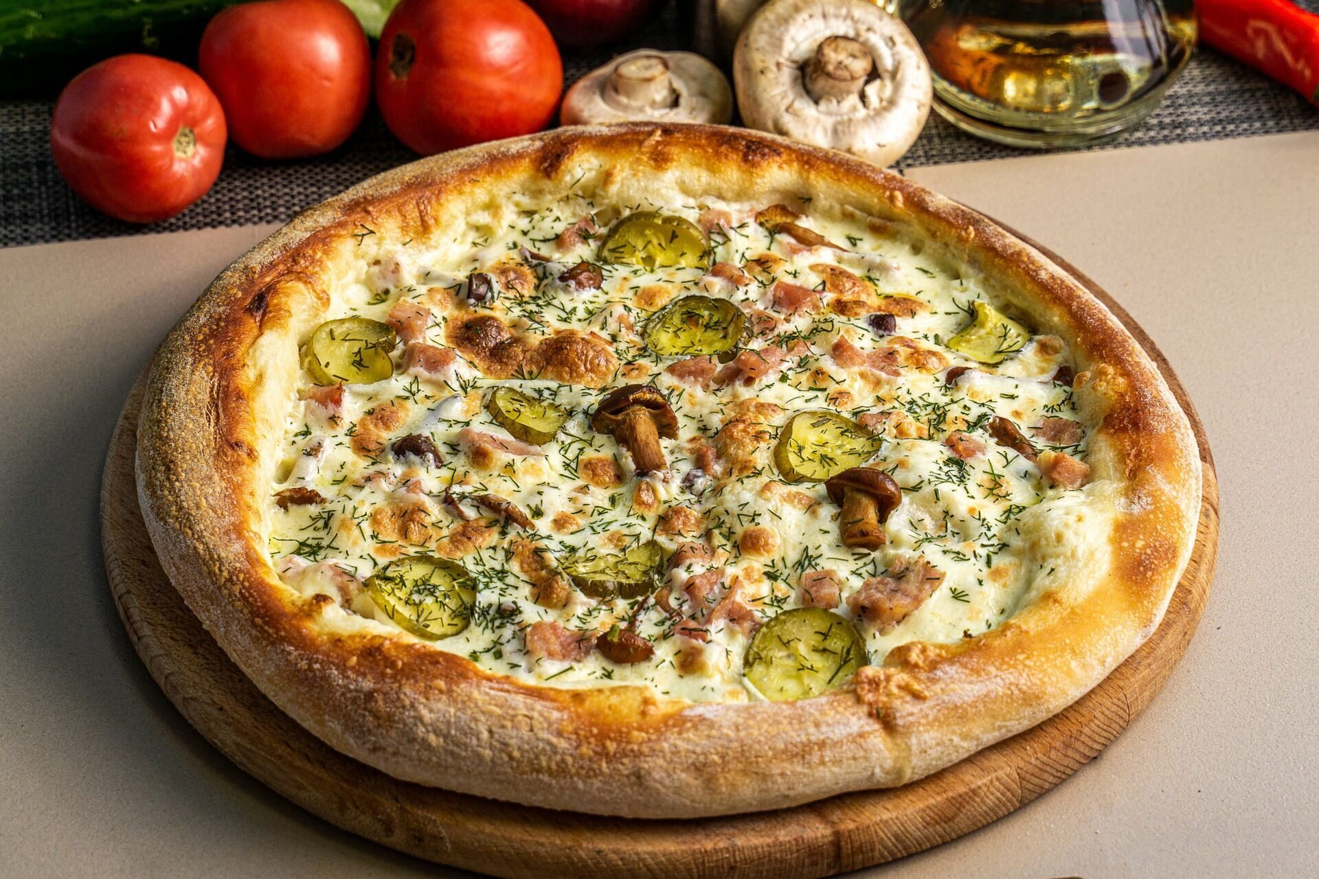 пицца грибная с шампиньонами и сыром фото 63